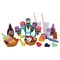NurtureNature: Imaginative Minds - Ice Cream Waffle Set - 56pc, Toy Food, Toppings, Popsicles, Desserts & Dishes, Pretend Play, Eco-Friendly, Kids 3+